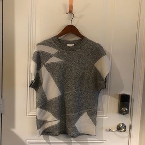 Helmut Lang Short Sleeve Sweater Top
